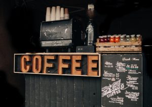 coffee brown signage