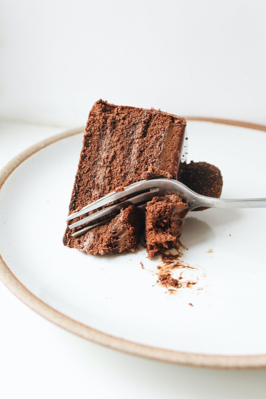 close up photo of sliced chocolate cake