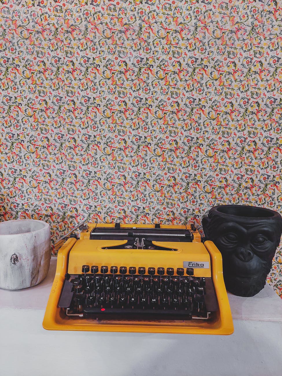 space desk office pattern